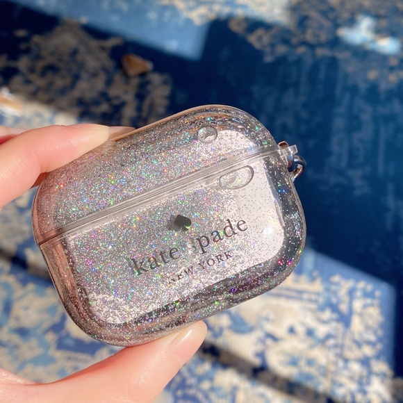Kate Spade Sliver glitter airpod pro case - Picture 2 of 12